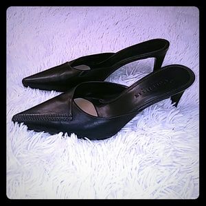 COLE HAAN COUNTRY Black Pointed Toe Leather Shoes